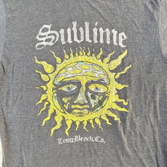 Sublime Shirt Womens XL Black Sun Long Beach CA Graphic Band Tee T-Shirt Music - Picture 2 of 6